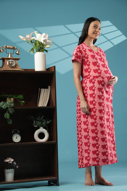 ZIPLESS MATERNITY WEAR | SHORT SLEEVE |SPUN |ENDLESS LOVE