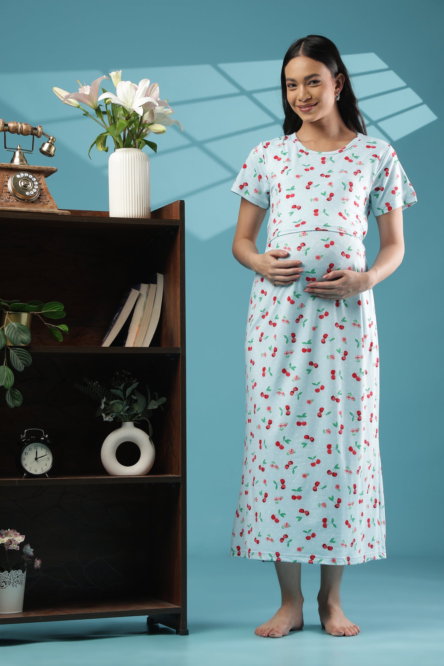 ZIPLESS MATERNITY WEAR | SHORT SLEEVE |SPUN | ORCHID DREAM