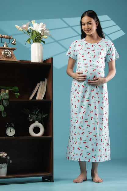 ZIPLESS MATERNITY WEAR | SHORT SLEEVE |SPUN | ORCHID DREAM