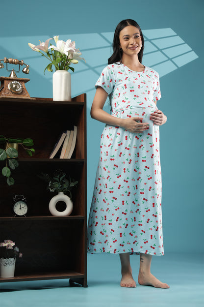 ZIPLESS MATERNITY WEAR | SHORT SLEEVE |SPUN | ORCHID DREAM