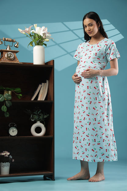 ZIPLESS MATERNITY WEAR | SHORT SLEEVE |SPUN | ORCHID DREAM