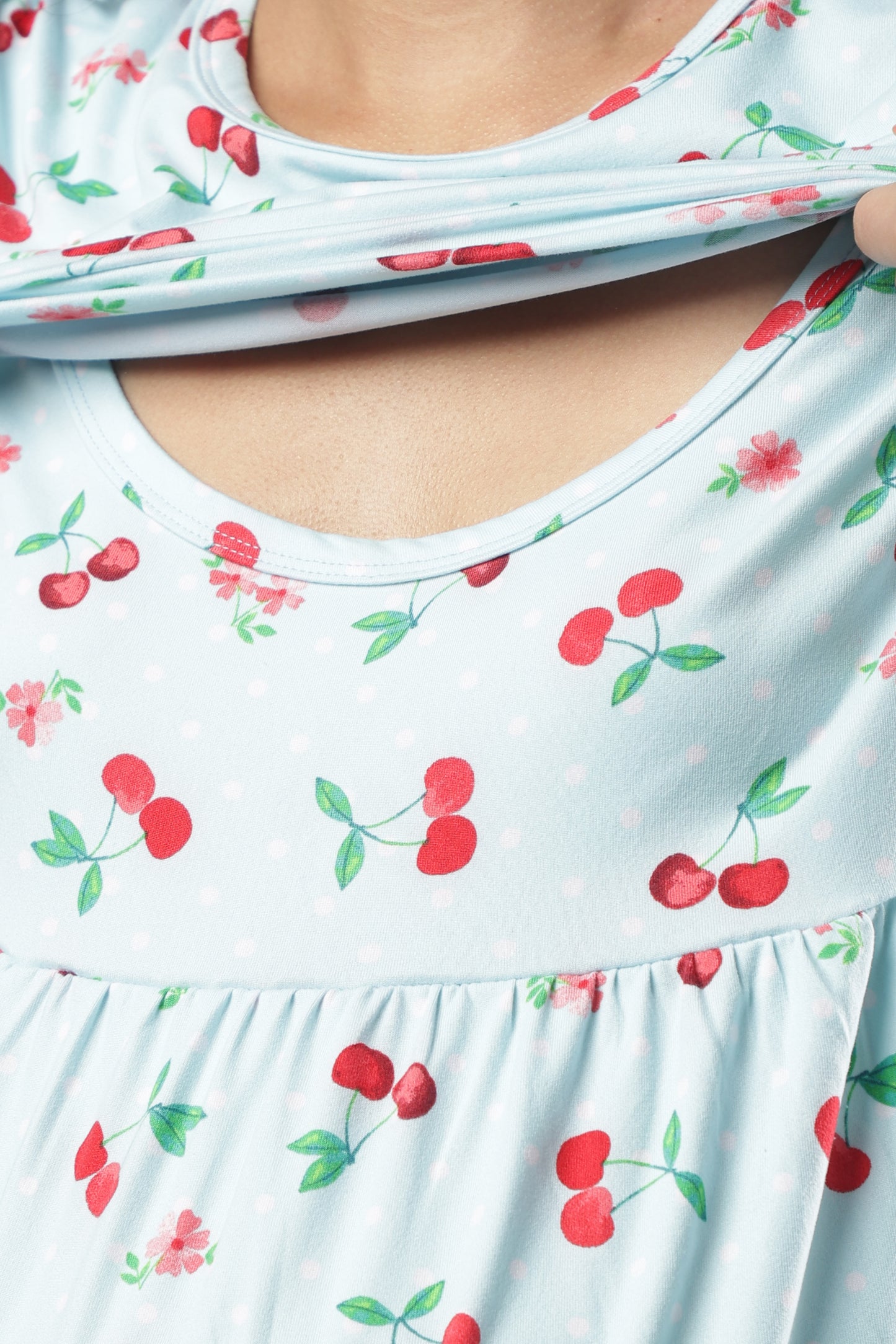 ZIPLESS MATERNITY WEAR | SHORT SLEEVE |SPUN | ORCHID DREAM