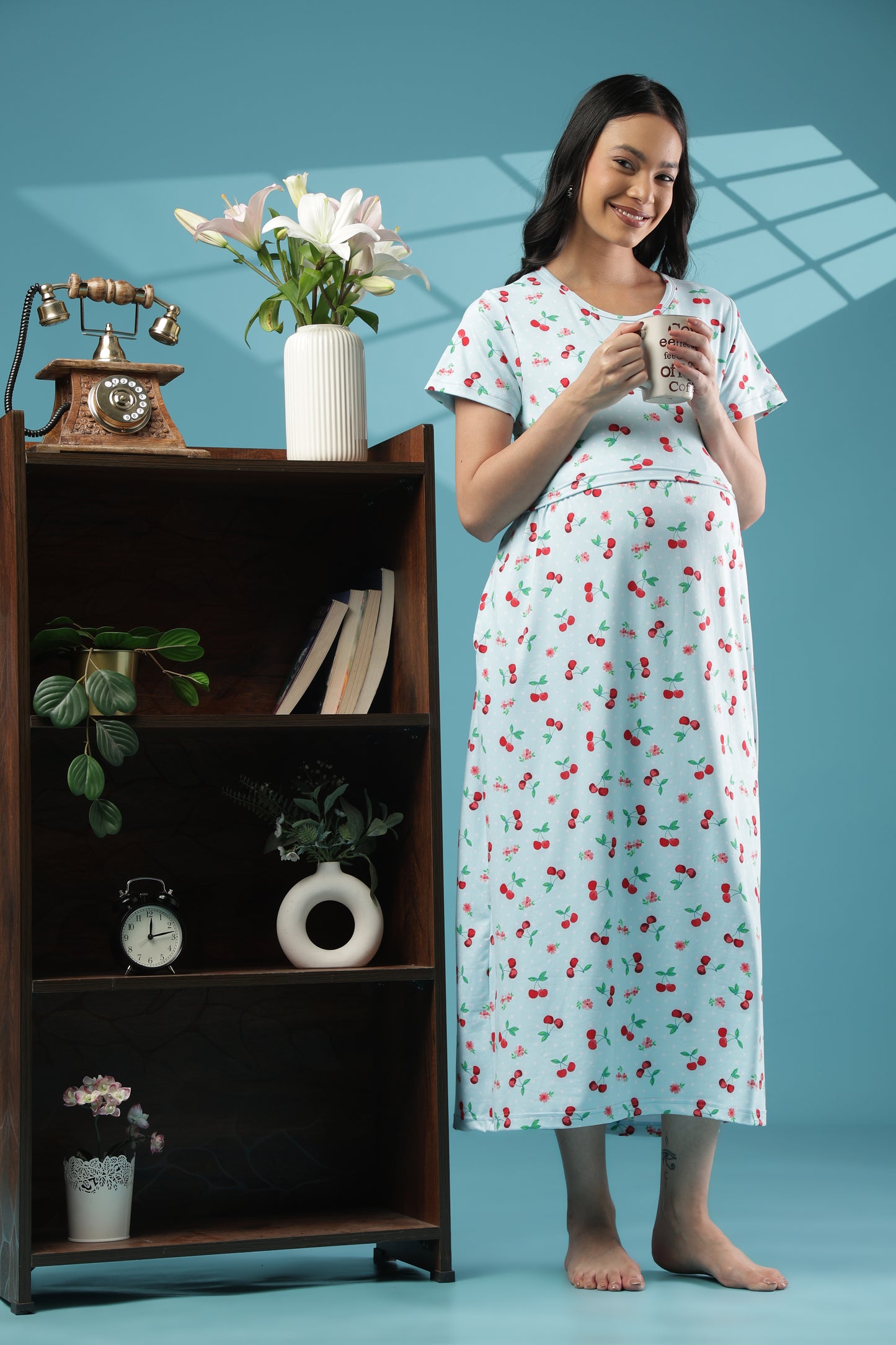 ZIPLESS MATERNITY WEAR | SHORT SLEEVE |SPUN | ORCHID DREAM