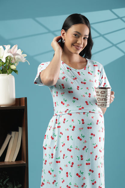 ZIPLESS MATERNITY WEAR | SHORT SLEEVE |SPUN | ORCHID DREAM