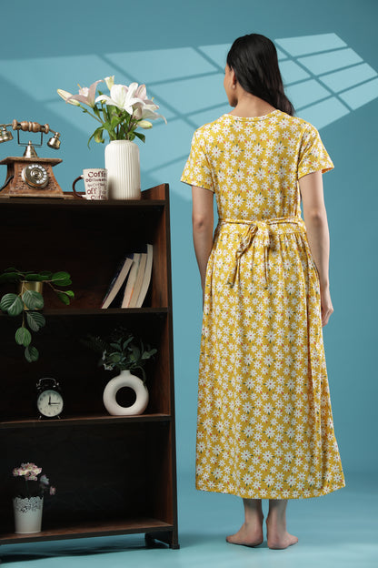 ZIPLESS MATERNITY WEAR | SHORT SLEEVE |SPUN |DAISY DELIGHT