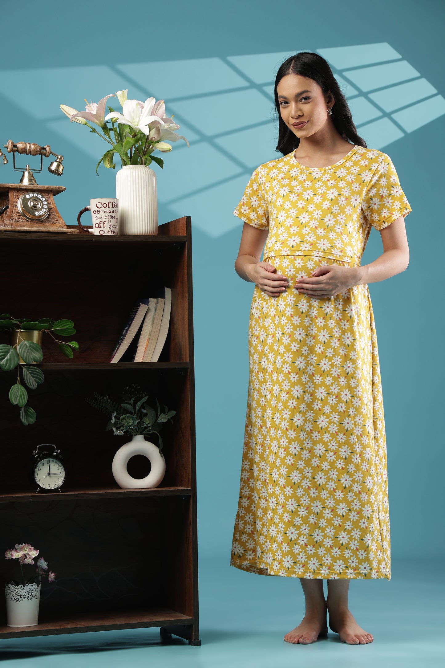 ZIPLESS MATERNITY WEAR | SHORT SLEEVE |SPUN |DAISY DELIGHT