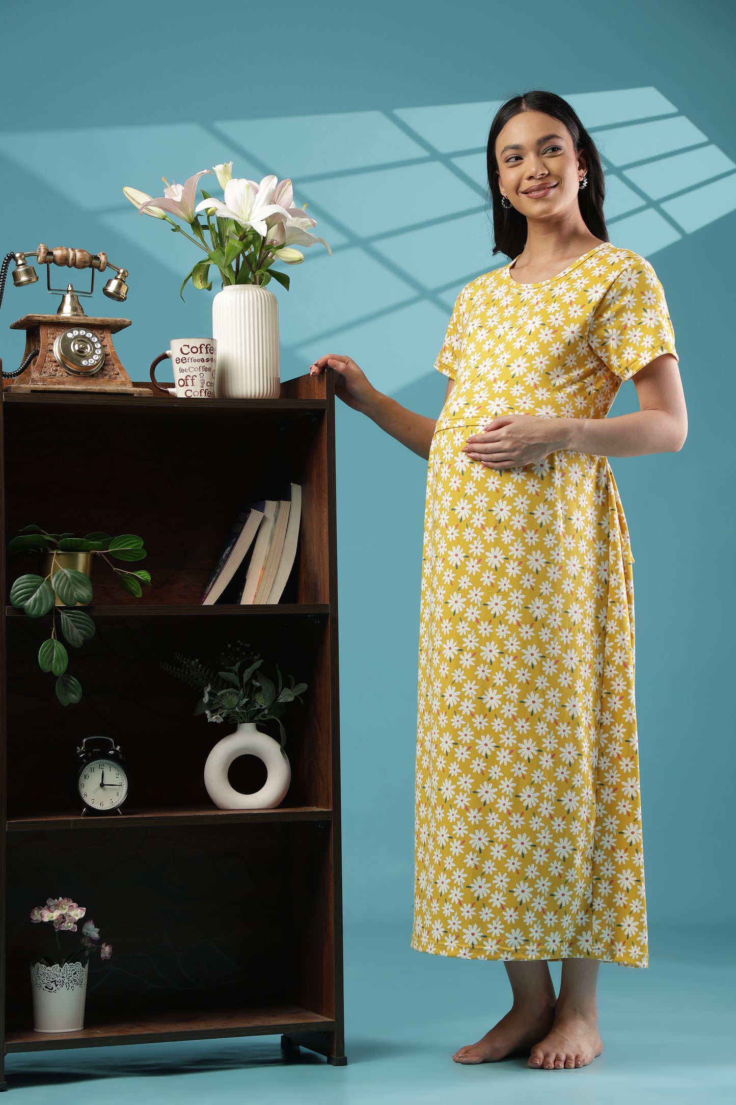 ZIPLESS MATERNITY WEAR | SHORT SLEEVE |SPUN |DAISY DELIGHT