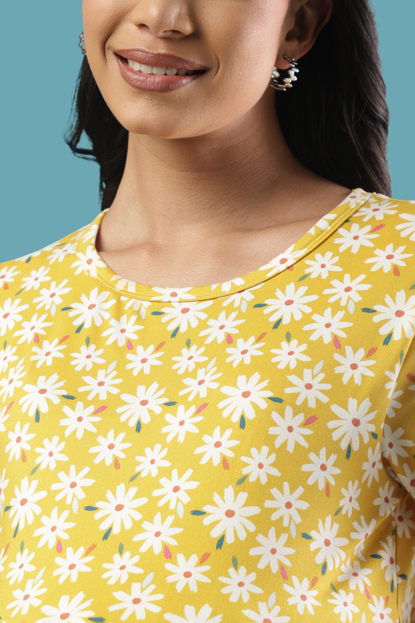 ZIPLESS MATERNITY WEAR | SHORT SLEEVE |SPUN |DAISY DELIGHT