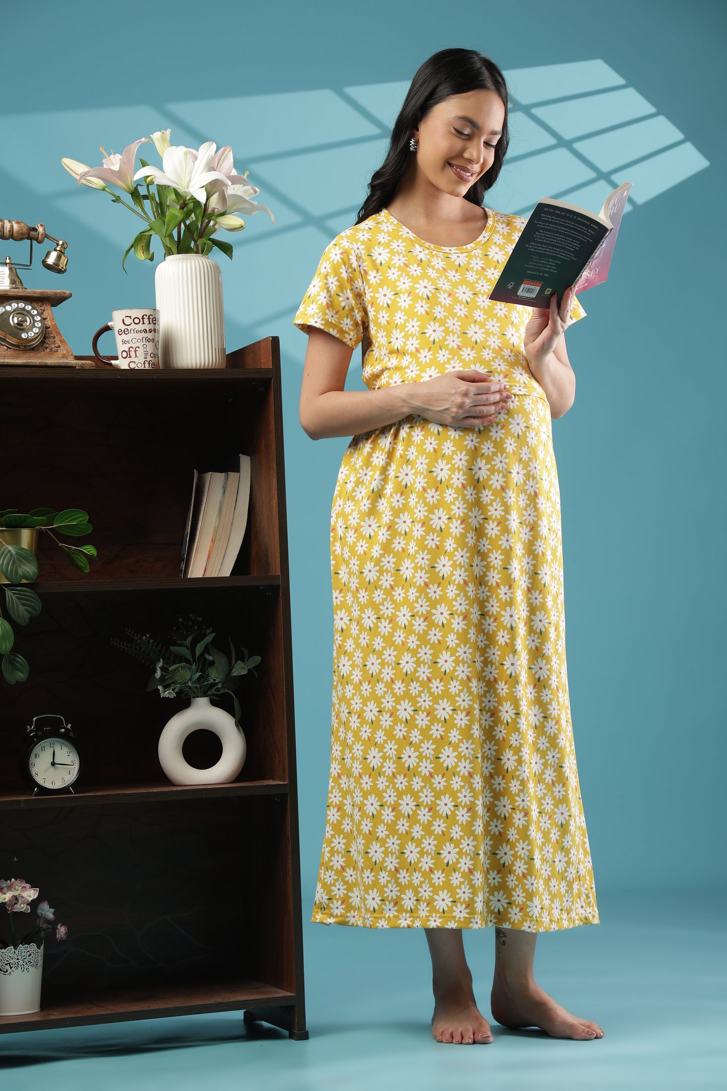 ZIPLESS MATERNITY WEAR | SHORT SLEEVE |SPUN |DAISY DELIGHT