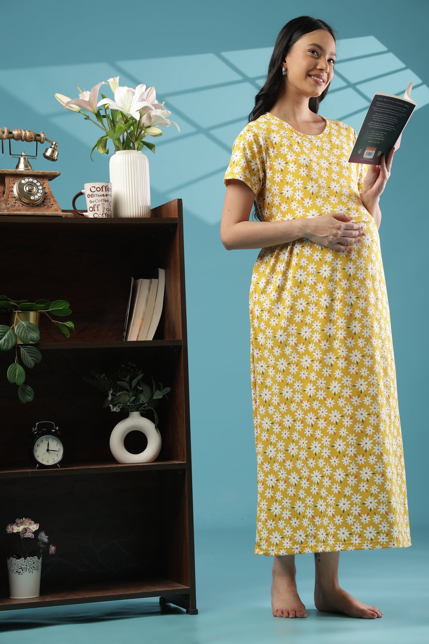 ZIPLESS MATERNITY WEAR | SHORT SLEEVE |SPUN |DAISY DELIGHT