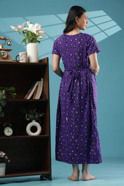 ZIPLESS MATERNITY WEAR | SHORT SLEEVE |KNITTED COTTON| LOVE DROPS