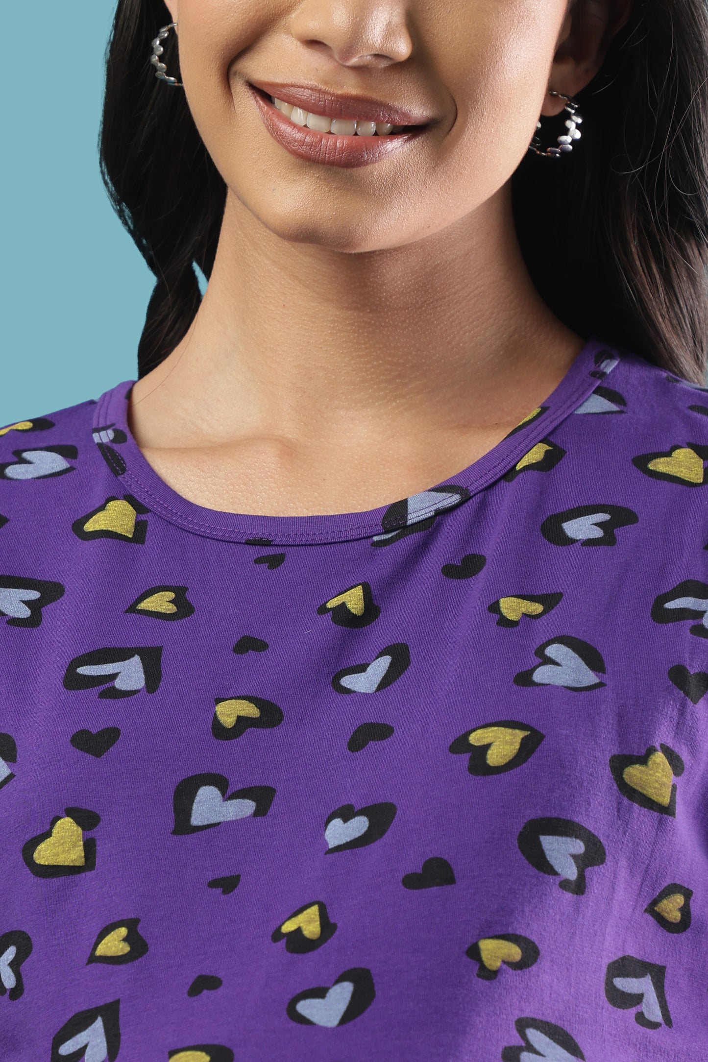 ZIPLESS MATERNITY WEAR | SHORT SLEEVE |KNITTED COTTON| LOVE DROPS