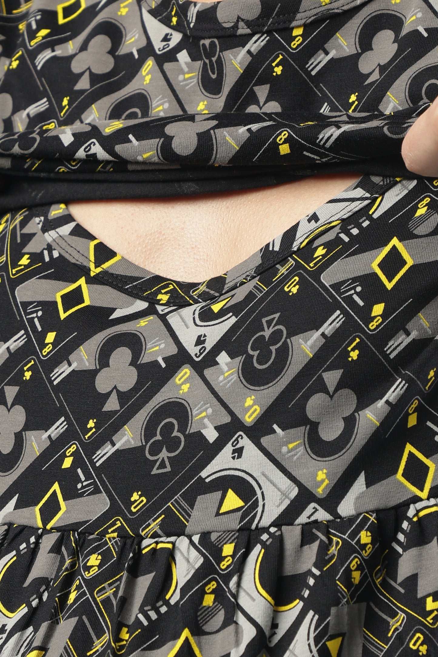 ZIPLESS MATERNITY WEAR | SHORT SLEEVE |KNITTED COTTON| ECLIPSE ELEGANT