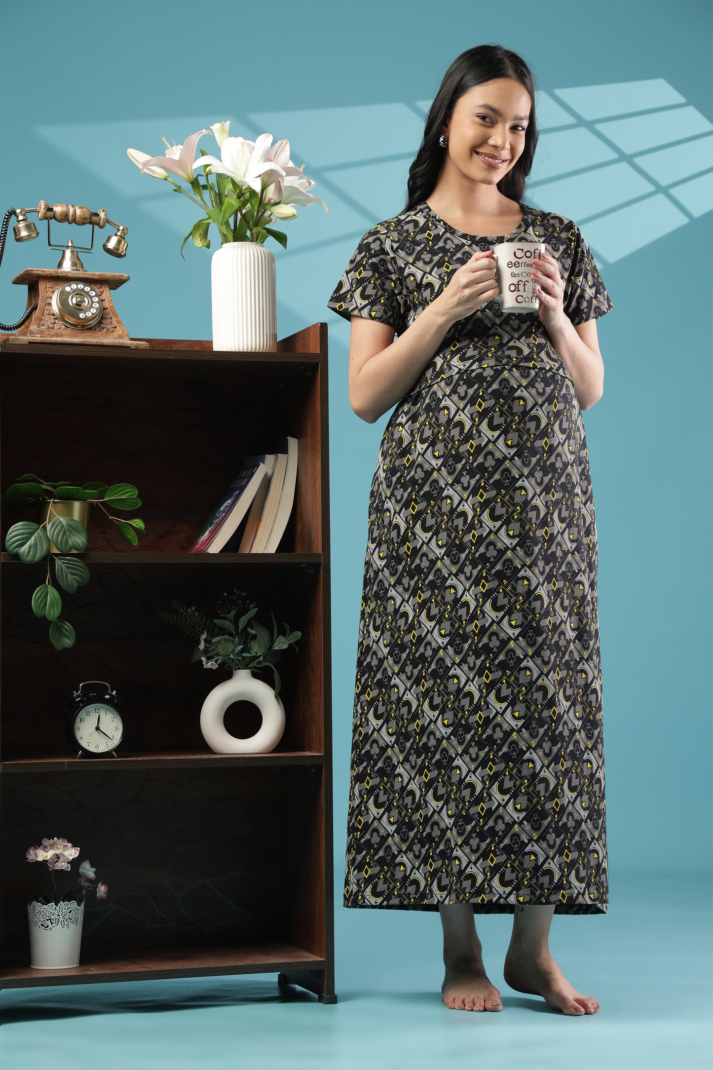 ZIPLESS MATERNITY WEAR | SHORT SLEEVE |KNITTED COTTON| ECLIPSE ELEGANT