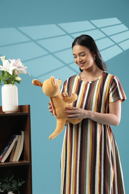 ZIPLESS MATERNITY WEAR | SHORT SLEEVE | KNITTED COTTON| SOFT HORIZON