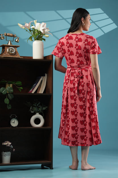 ZIPLESS MATERNITY WEAR | CALF LENGTH |SHORT SLEEVE | SPUN | ENDLESS LOVE