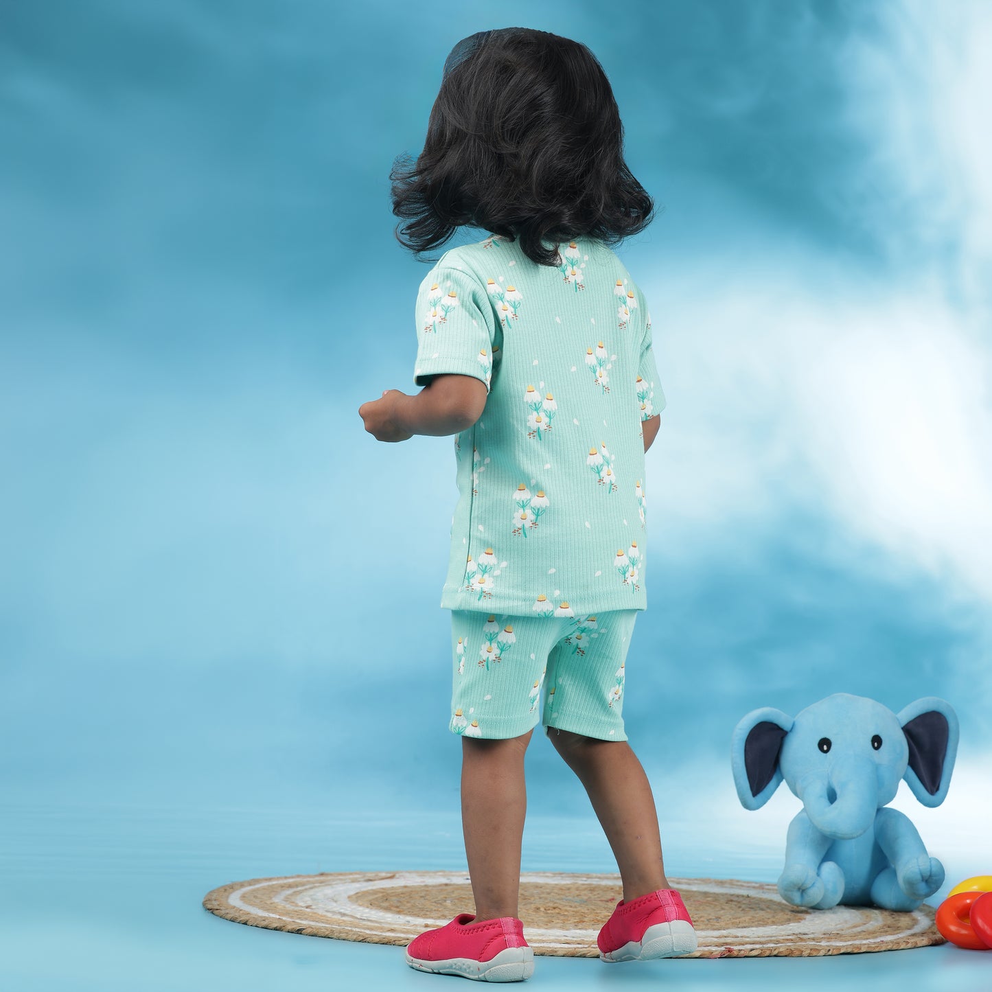 Coord Set |Relaxed Fit| Unisex |  Ribbed Cotton | AZO Free Dyes | Minty