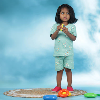 Coord Set |Relaxed Fit| Unisex |  Ribbed Cotton | AZO Free Dyes | Minty