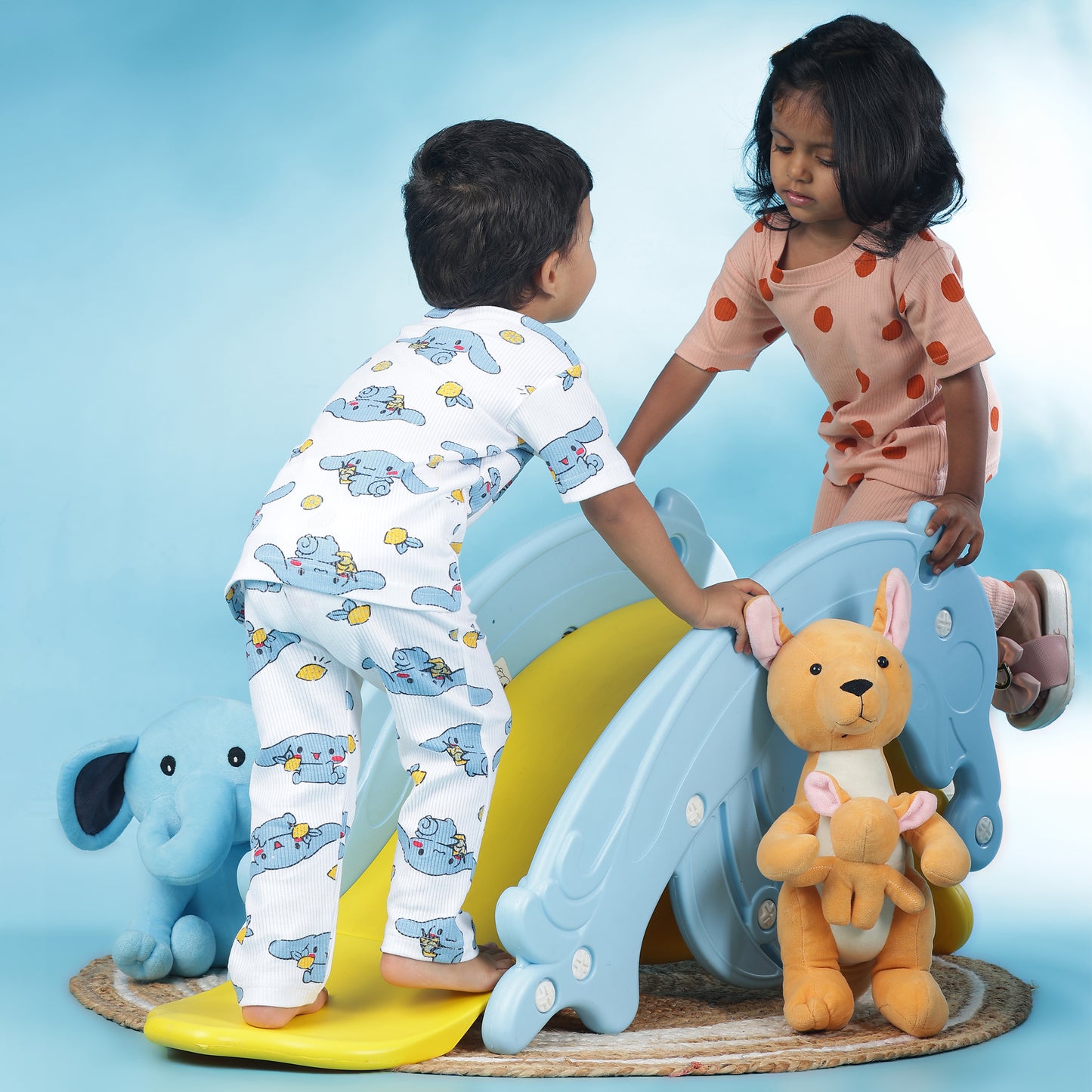 Coord Set | Unisex | Ribbed Cotton | AZO Free Dyes | Bubbles