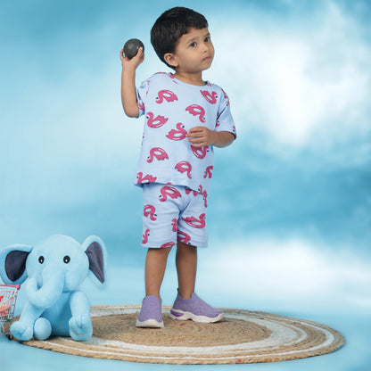 Coord Set | Unisex | Ribbed Cotton | AZO Free Dyes | Flamingo Dream