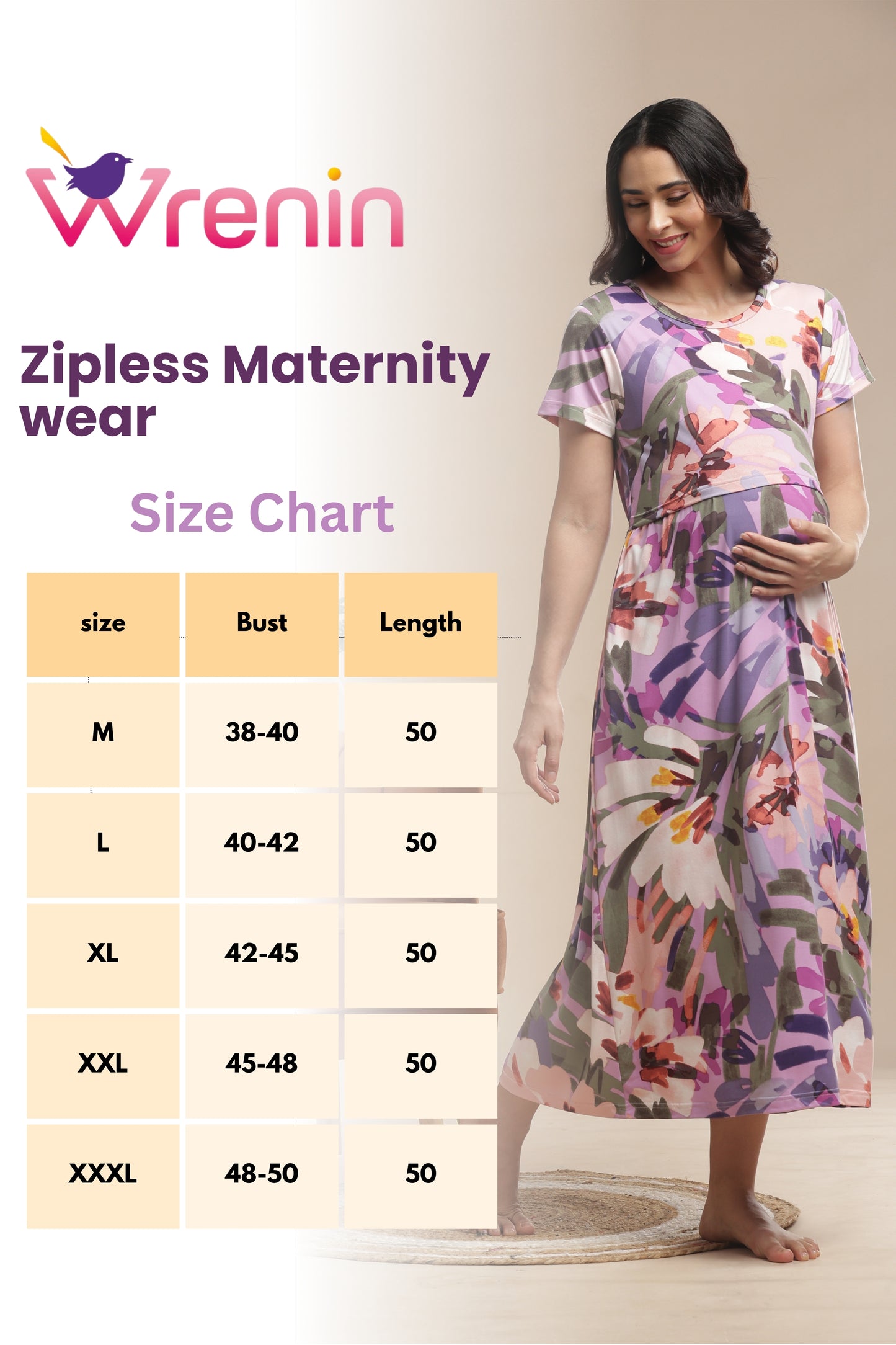 ZIPLESS MATERNITY WEAR | BUTTERY SOFT| SPUN COTTON| LAVELLE