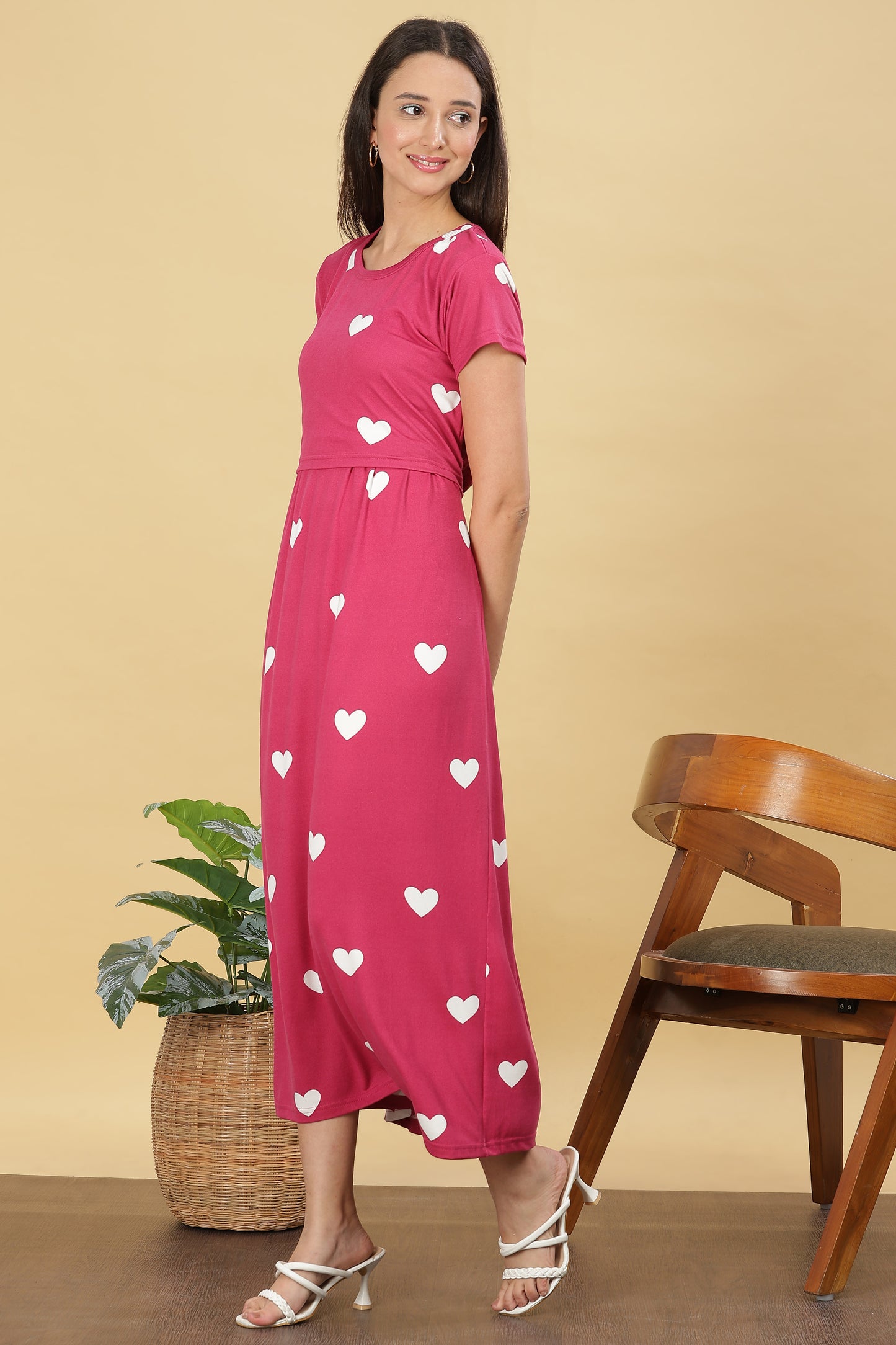 ZIPLESS MATERNITY WEAR SHORTSLEEVE - BUMP IN LOVE MAXI