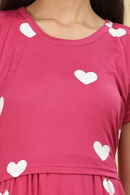 ZIPLESS MATERNITY WEAR SHORTSLEEVE - BUMP IN LOVE MAXI
