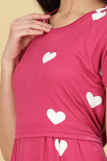 ZIPLESS MATERNITY WEAR SHORTSLEEVE - BUMP IN LOVE MAXI