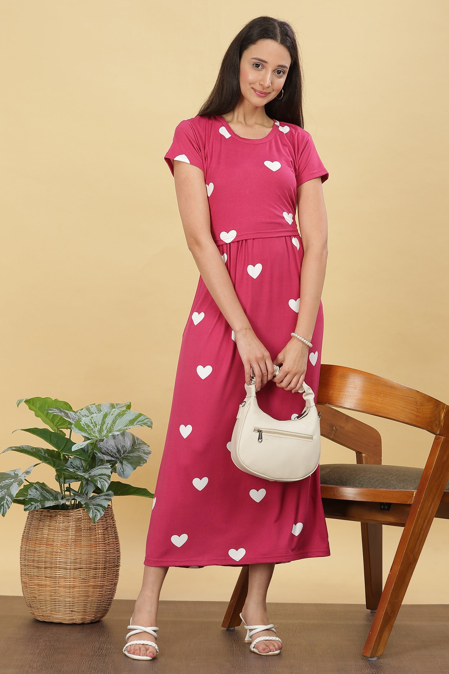 ZIPLESS MATERNITY WEAR SHORTSLEEVE - BUMP IN LOVE MAXI