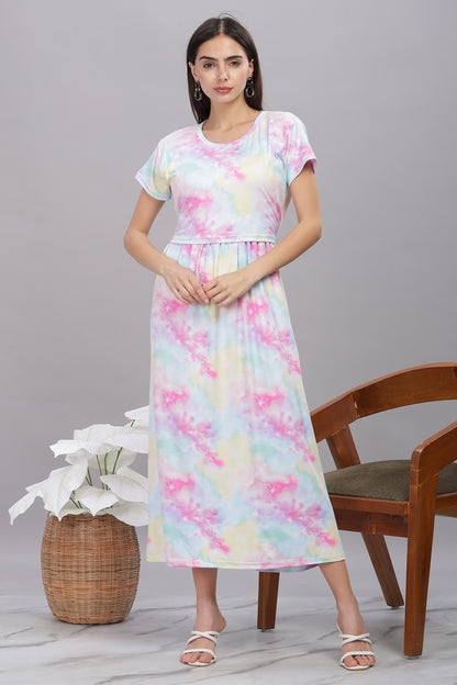 ZIPLESS MATERNITY WEAR SHORTSLEEVE - COTTON CANDY CHARM
