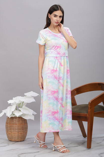 ZIPLESS MATERNITY WEAR SHORTSLEEVE - COTTON CANDY CHARM