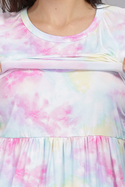 ZIPLESS MATERNITY WEAR SHORTSLEEVE - COTTON CANDY CHARM