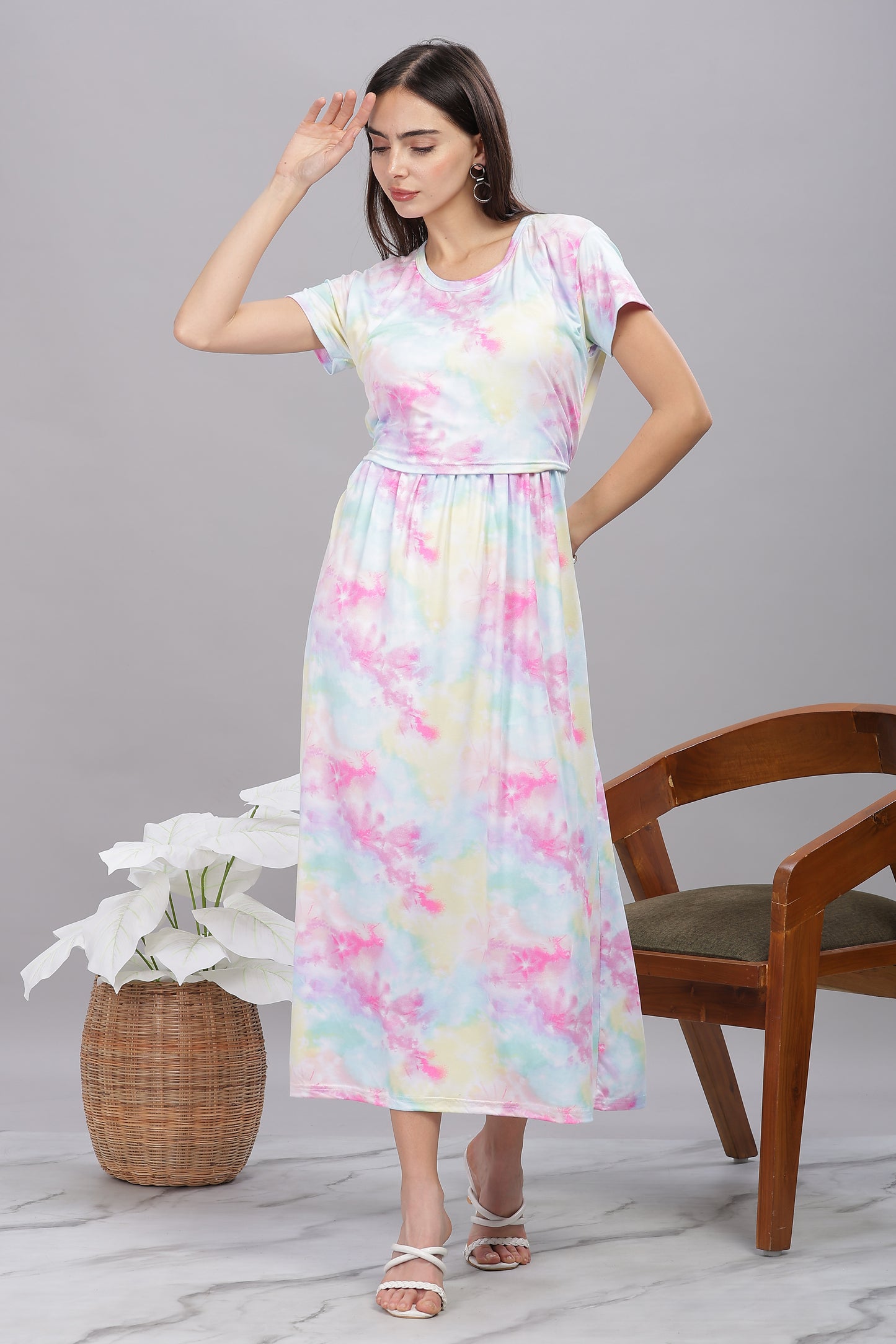 ZIPLESS MATERNITY WEAR SHORTSLEEVE - COTTON CANDY CHARM