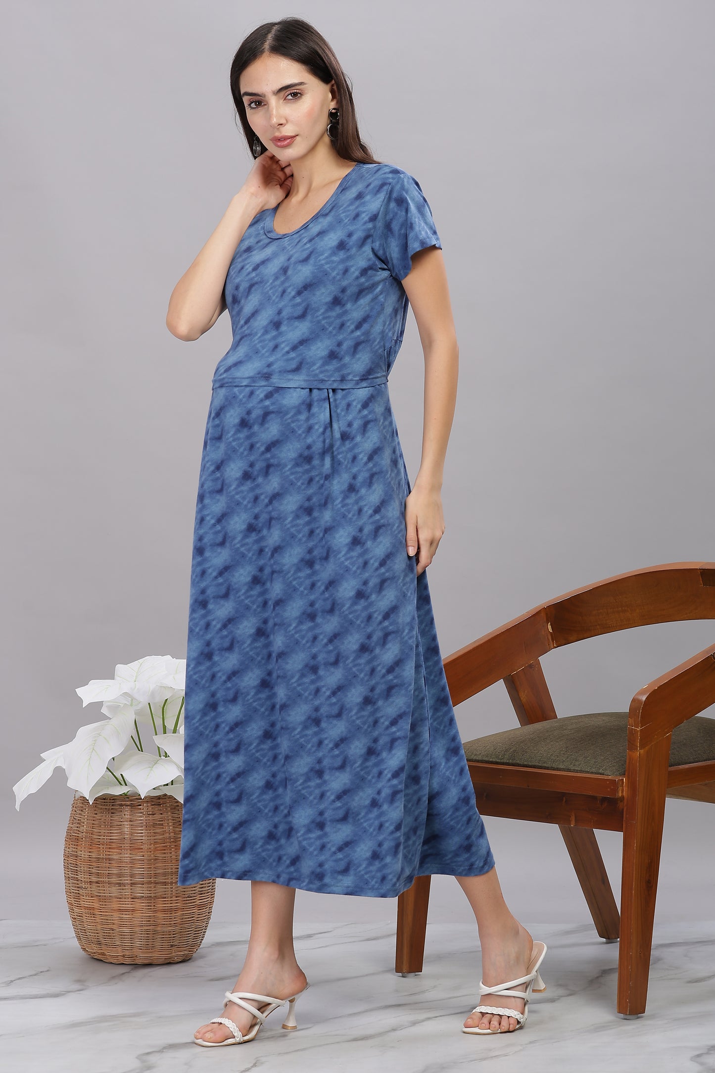 ZIPLESS MATERNITY WEAR SHORTSLEEVE - TWILIGHT BREEZE