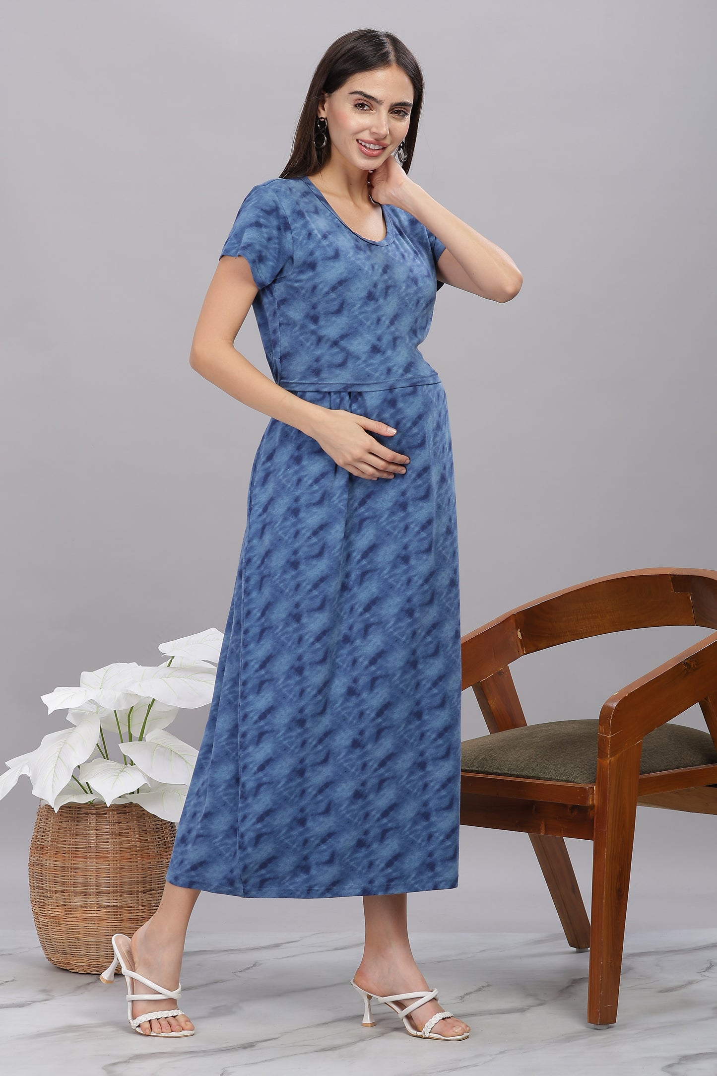 ZIPLESS MATERNITY WEAR SHORTSLEEVE - TWILIGHT BREEZE