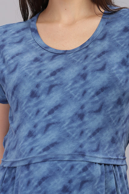 ZIPLESS MATERNITY WEAR SHORTSLEEVE - TWILIGHT BREEZE