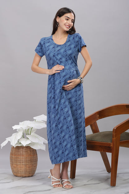 ZIPLESS MATERNITY WEAR SHORTSLEEVE - TWILIGHT BREEZE
