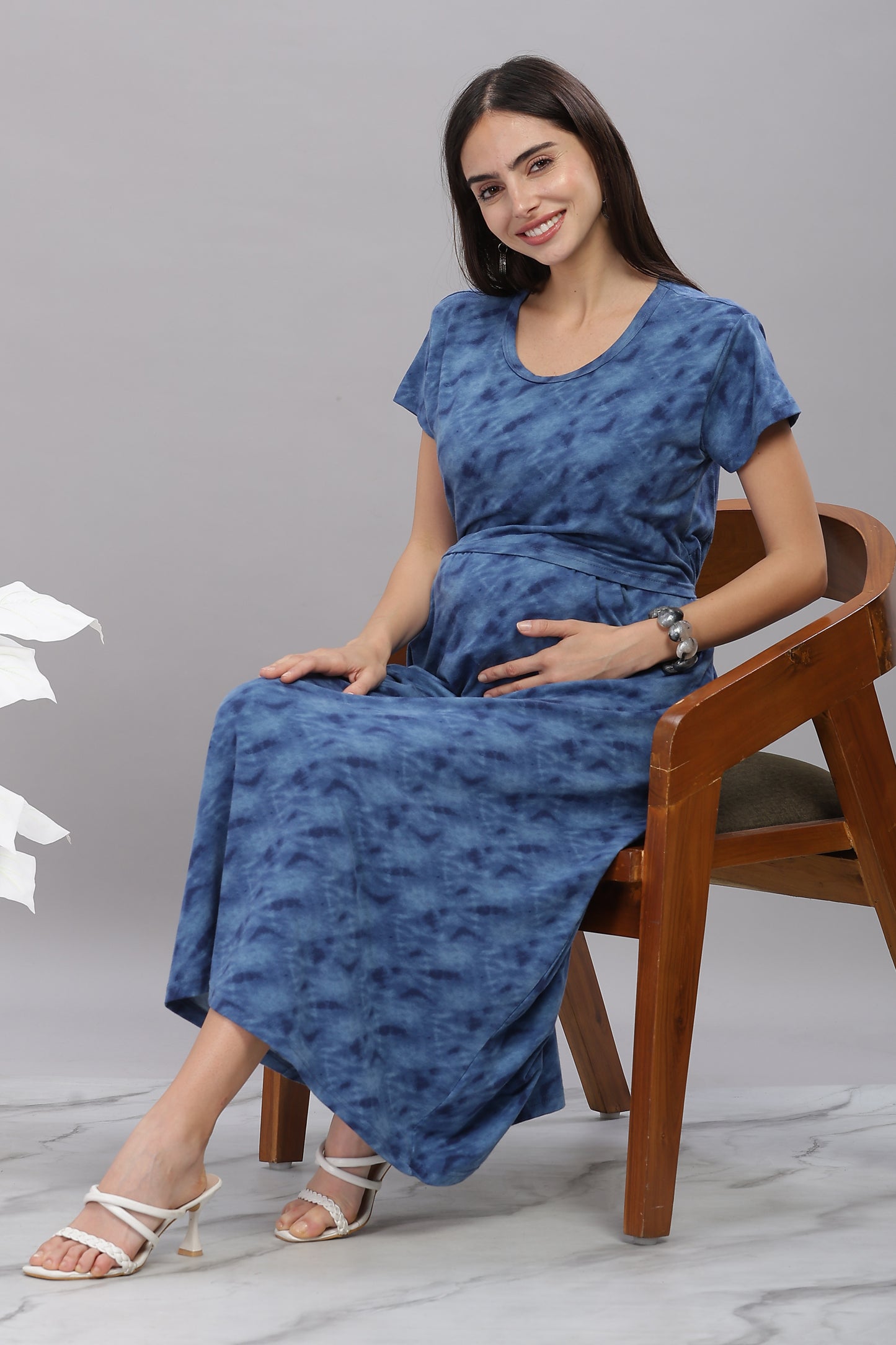 ZIPLESS MATERNITY WEAR SHORTSLEEVE - TWILIGHT BREEZE
