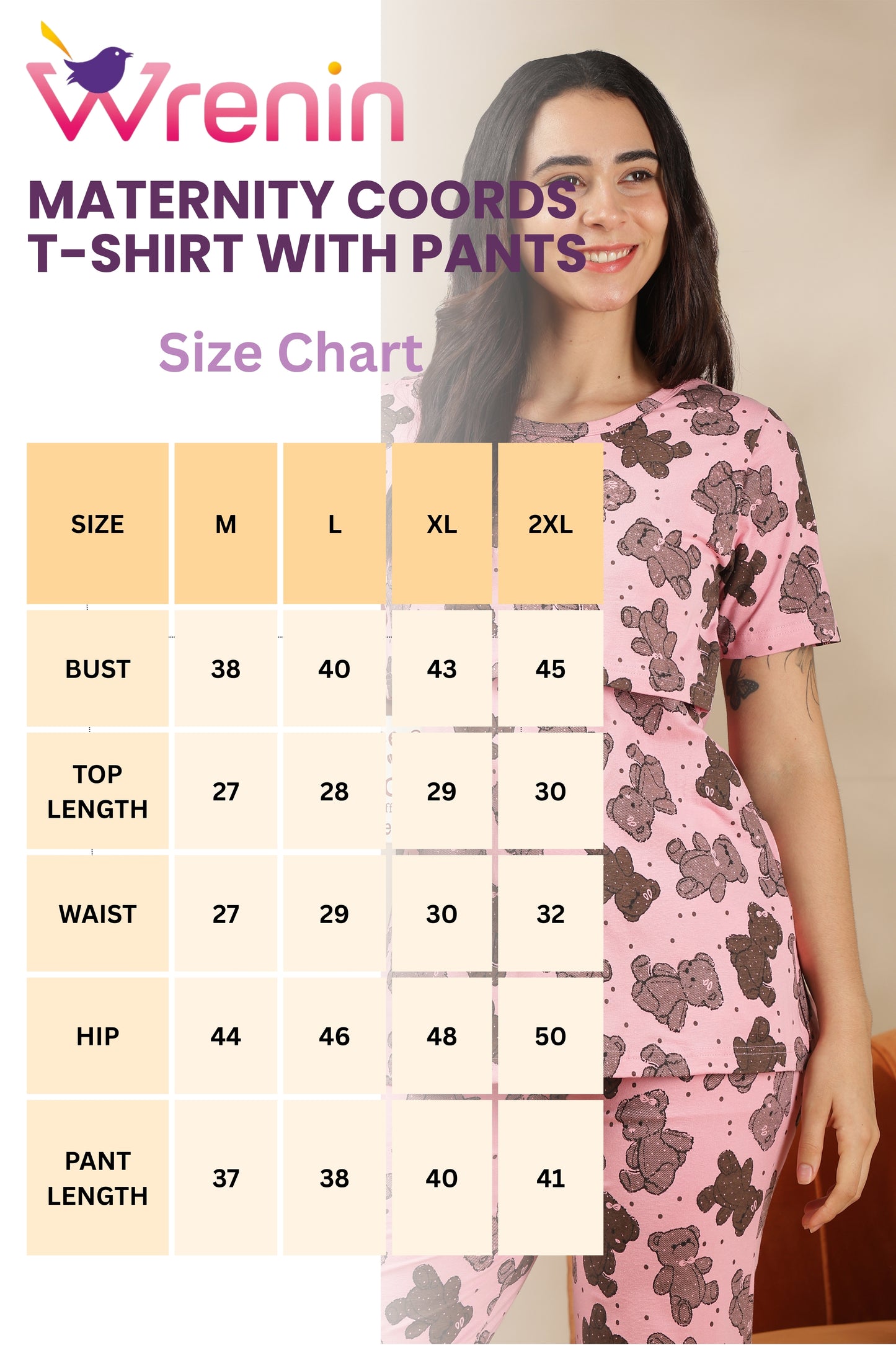 MATERNITY COORDS | ZIPLESS T-SHIRT WITH PANTS | KNITTED LYCRA COTTON | INTRODUCTORY PRICE | FLUFFY