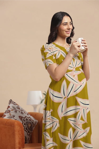 ZIPLESS MATERNITY WEAR | KNITTED COTTON | BUTTERY SOFT | OLIVEA