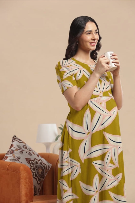 ZIPLESS MATERNITY WEAR | KNITTED COTTON | BUTTERY SOFT | OLIVEA