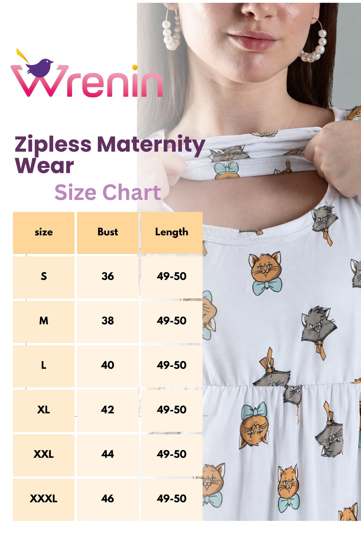 ZIPLESS MATERNITY WEAR | SPUN COTTON | BUTTERY SOFT | PAWSOME