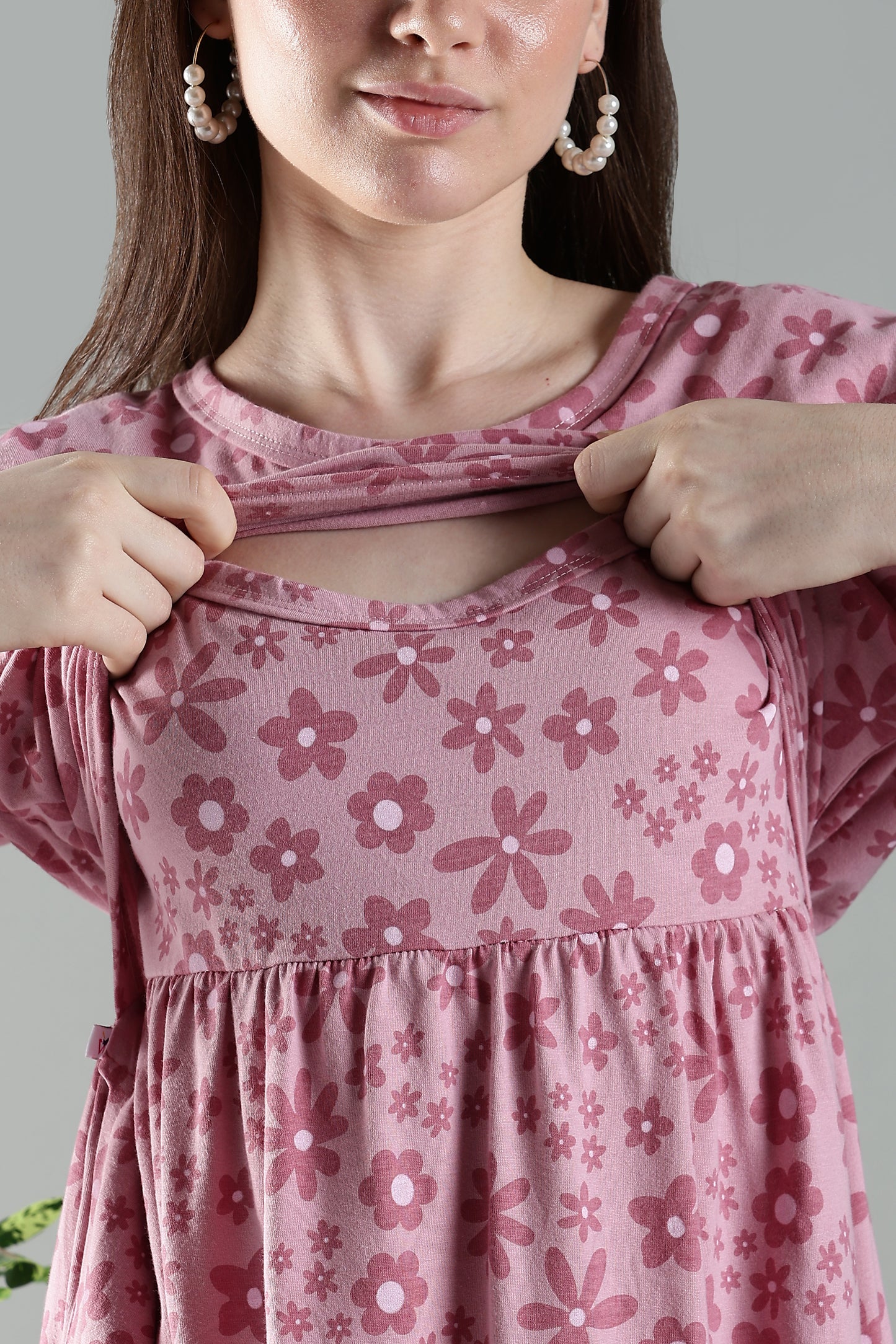 ZIPLESS MATERNITY WEAR | PUFF SLEEVE | GENTLE GRACE