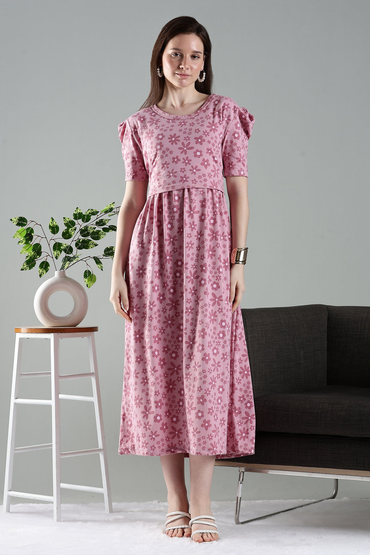 ZIPLESS MATERNITY WEAR | PUFF SLEEVE | GENTLE GRACE