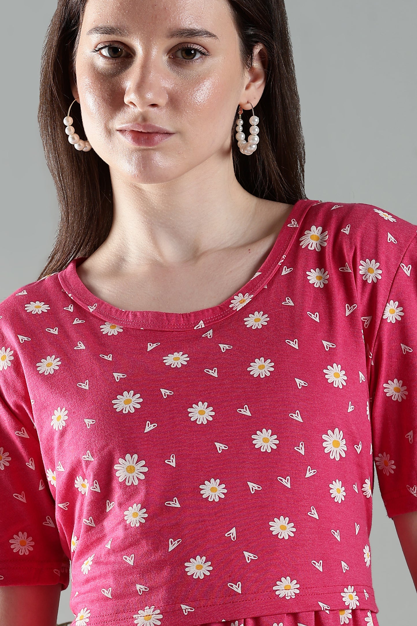 ZIPLESS MATERNITY WEAR | PUFFSLEEVEE| FOND FLORA