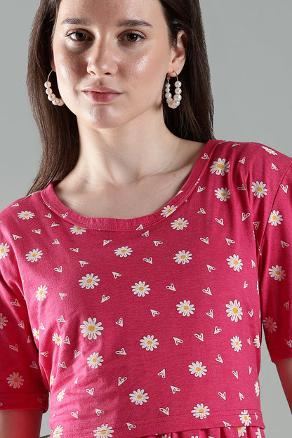 ZIPLESS MATERNITY WEAR | PUFFSLEEVEE| FOND FLORA