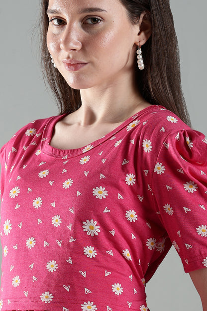 ZIPLESS MATERNITY WEAR | PUFFSLEEVEE| FOND FLORA