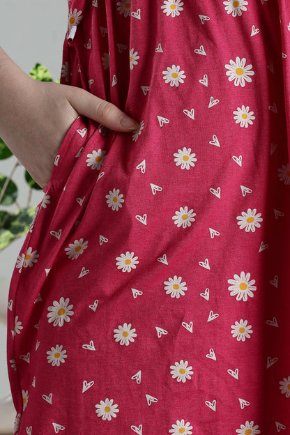 ZIPLESS MATERNITY WEAR | PUFFSLEEVEE| FOND FLORA