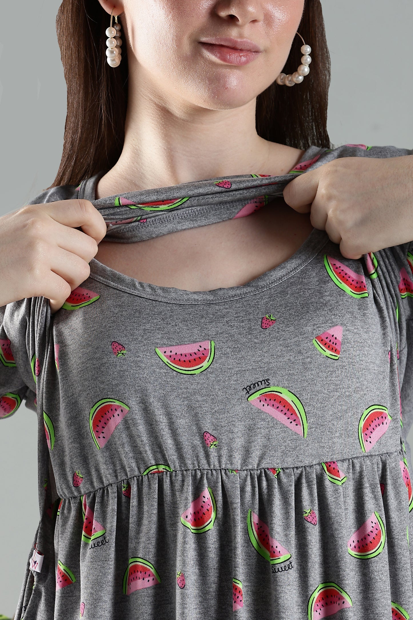 ZIPLESS MATERNITY WEAR | SHORTSLEEVE | MELON MIRAGE