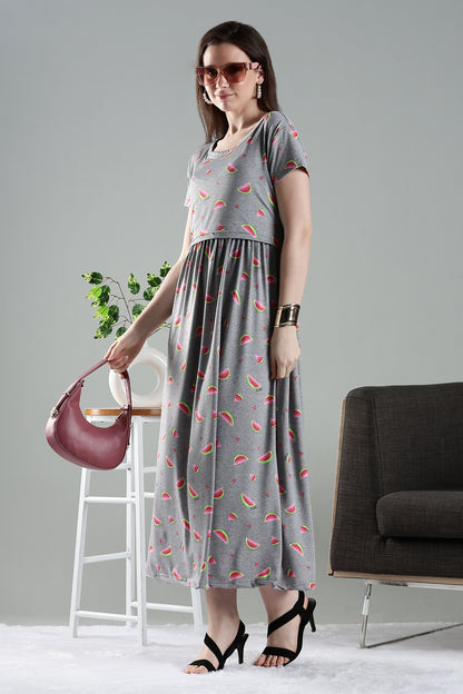 ZIPLESS MATERNITY WEAR | SHORTSLEEVE | MELON MIRAGE